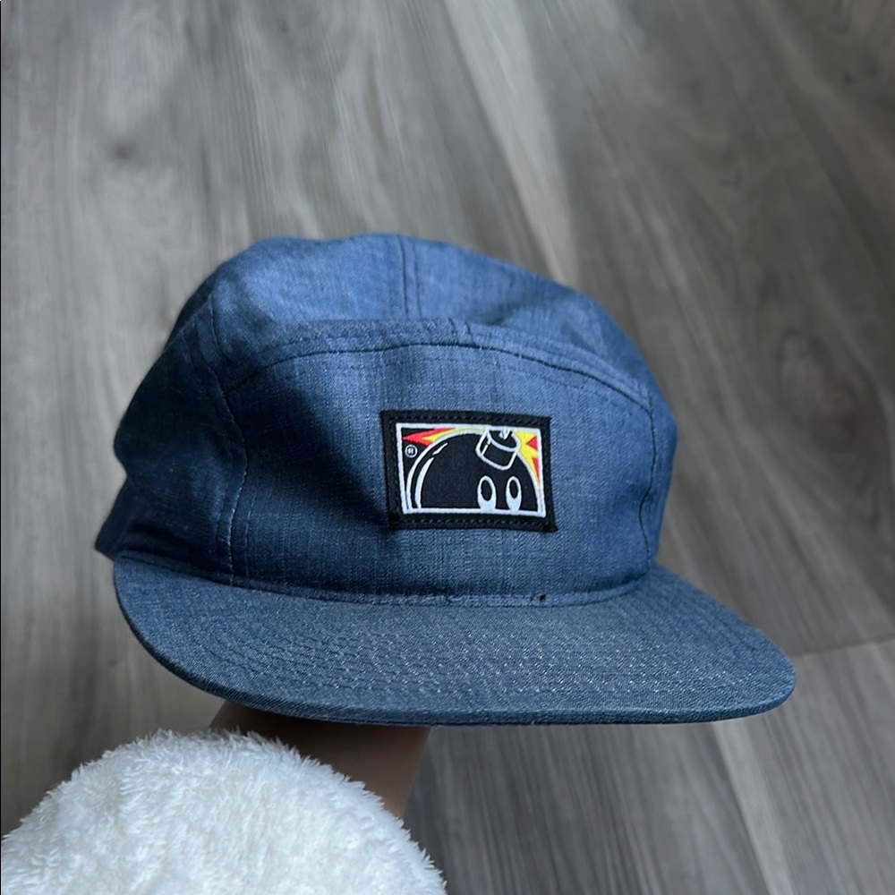 Blue Denim Soft Top 5 Panel The Hundreds Cap with Patch Logo